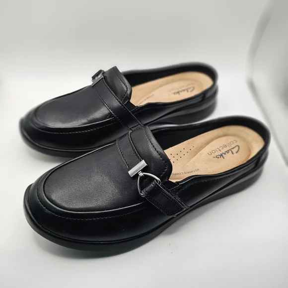 Clarks Women's Ellowyn Amelia Women's Slip-On Mules Black Size 8.5 - Picture 6 of 6